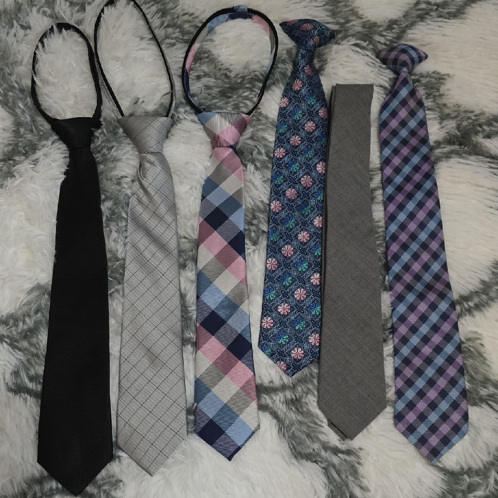 Set of Six Boy's Ties in Various Patterns